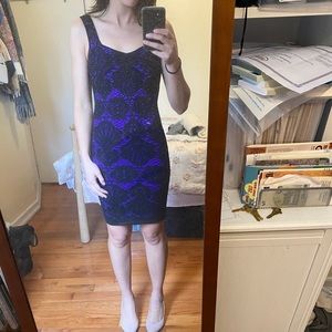 Black lace with purple Free People Dress